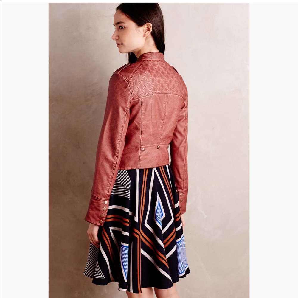 Anthropologie leather jacket size s/m